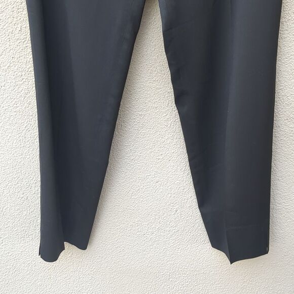 AGNONA Italy High Waist Black flare Leg Wool Silk Trousers Pants  size 30 - Picture 6 of 12